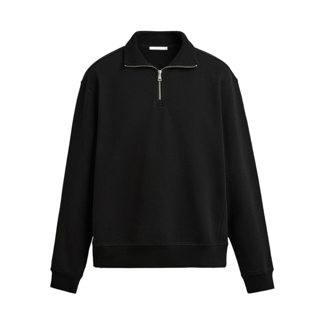 자라 베이직 지퍼넥 스웨트셔츠 블랙(Zara Basic Zipper Neck Sweatshirt Black)