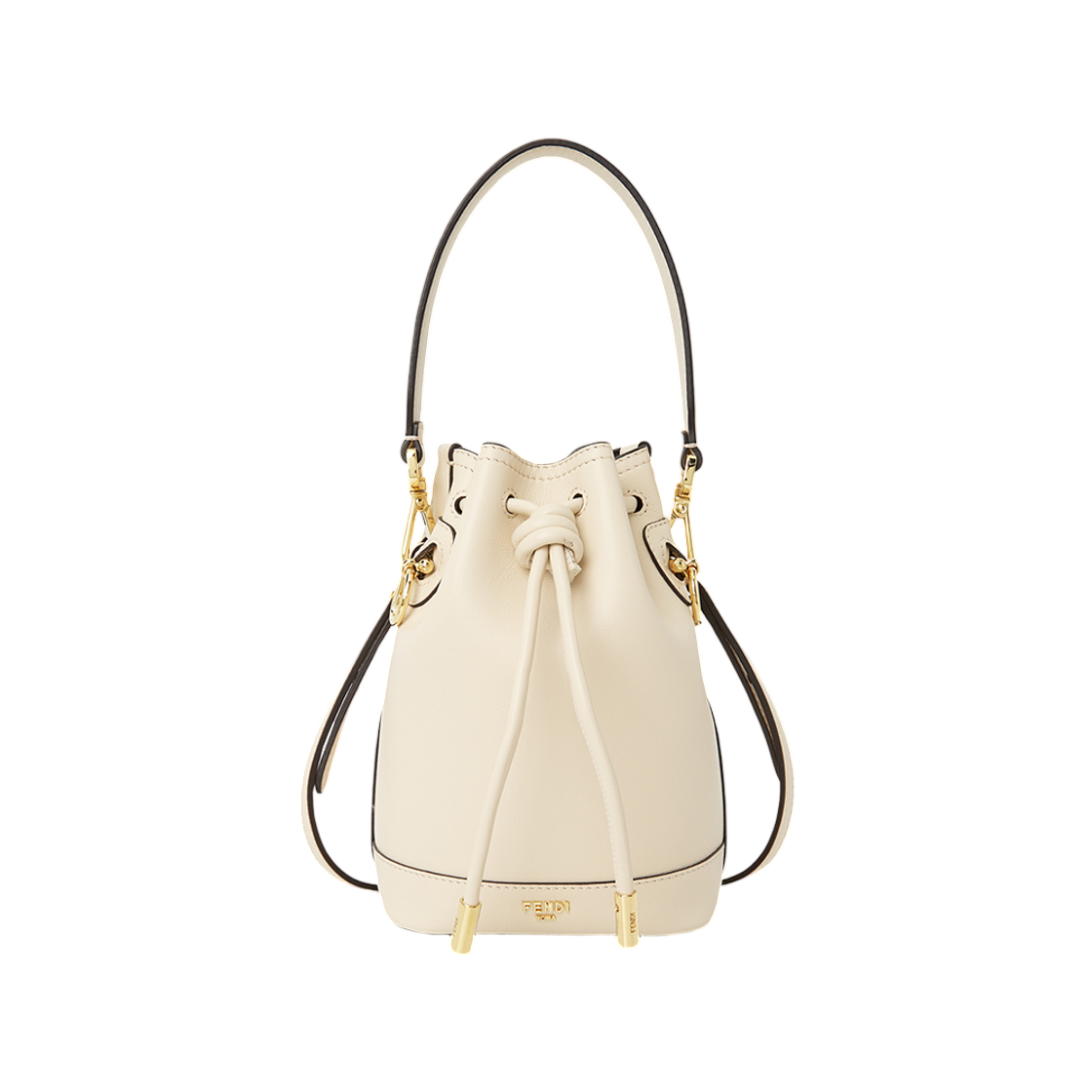 8BS109AYJ1F0VWM Fendi Mon Tresor Bucket Bag Ivory