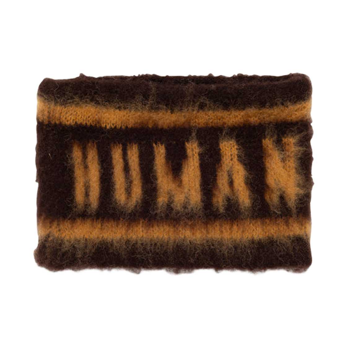 휴먼 메이드 쉐기 니트 로고 밴드 브라운