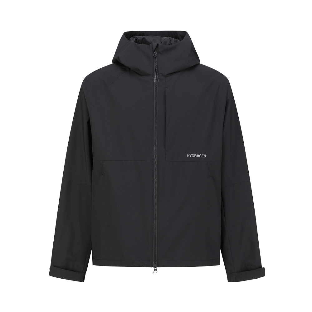 하이드로겐 유니 액티브 2LAYER 기본 방풍 자켓 블랙(HYDROGEN Unisex Active 2LAYER Basic Windproof Jacket Black)
