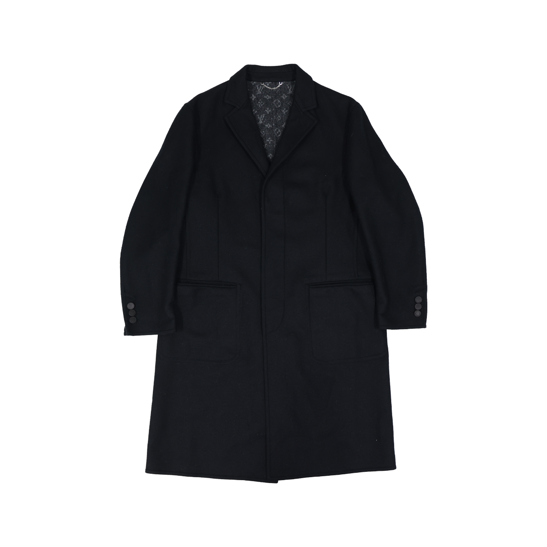 ITNCUQHEILB9 Louis Vuitton Black Coat