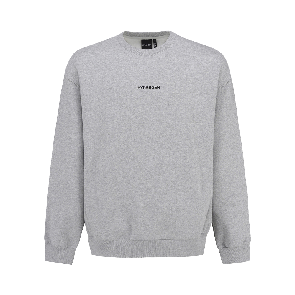H31D4FM004 HYDROGEN Unisex Daily Fleece Sweatshirt Melange Grey