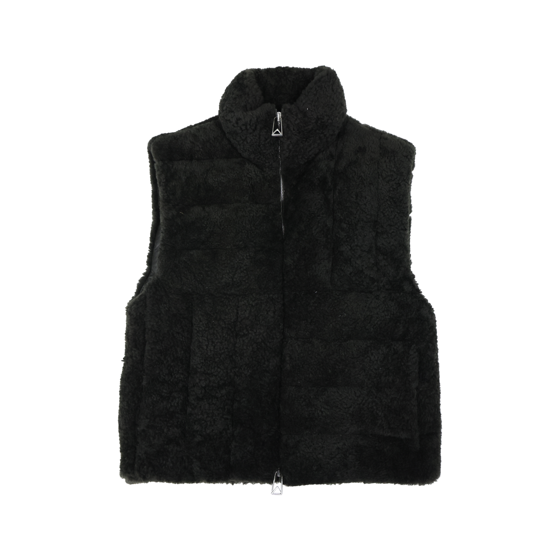 보테가 베네타 685418 인트레치아토 시어링 베스트 카키 블랙(Bottega Veneta 685418 Intrecciato Shearling Vest - Khaki Black)