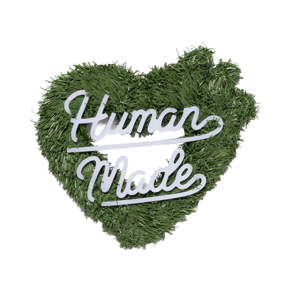 HM30GD136 Human Made Happy Holidays Wreath Small Green