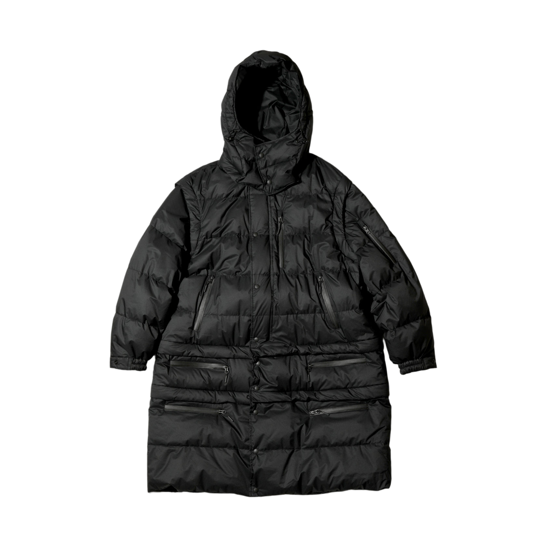 니들스 x 엔지니어드 가먼츠 x 난가 디테처블 다운 코트 블랙(Needles x Engineered Garments x Nanga Detachable Down Coat Black) - 1