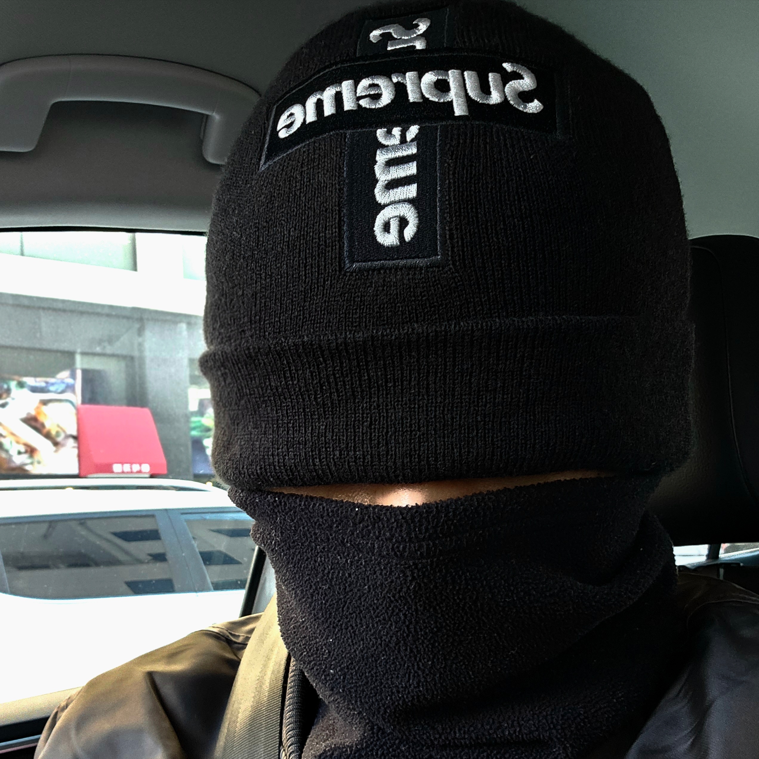 Supreme New Era Cross Box Logo Beanie Black - 20FW 착용 스타일