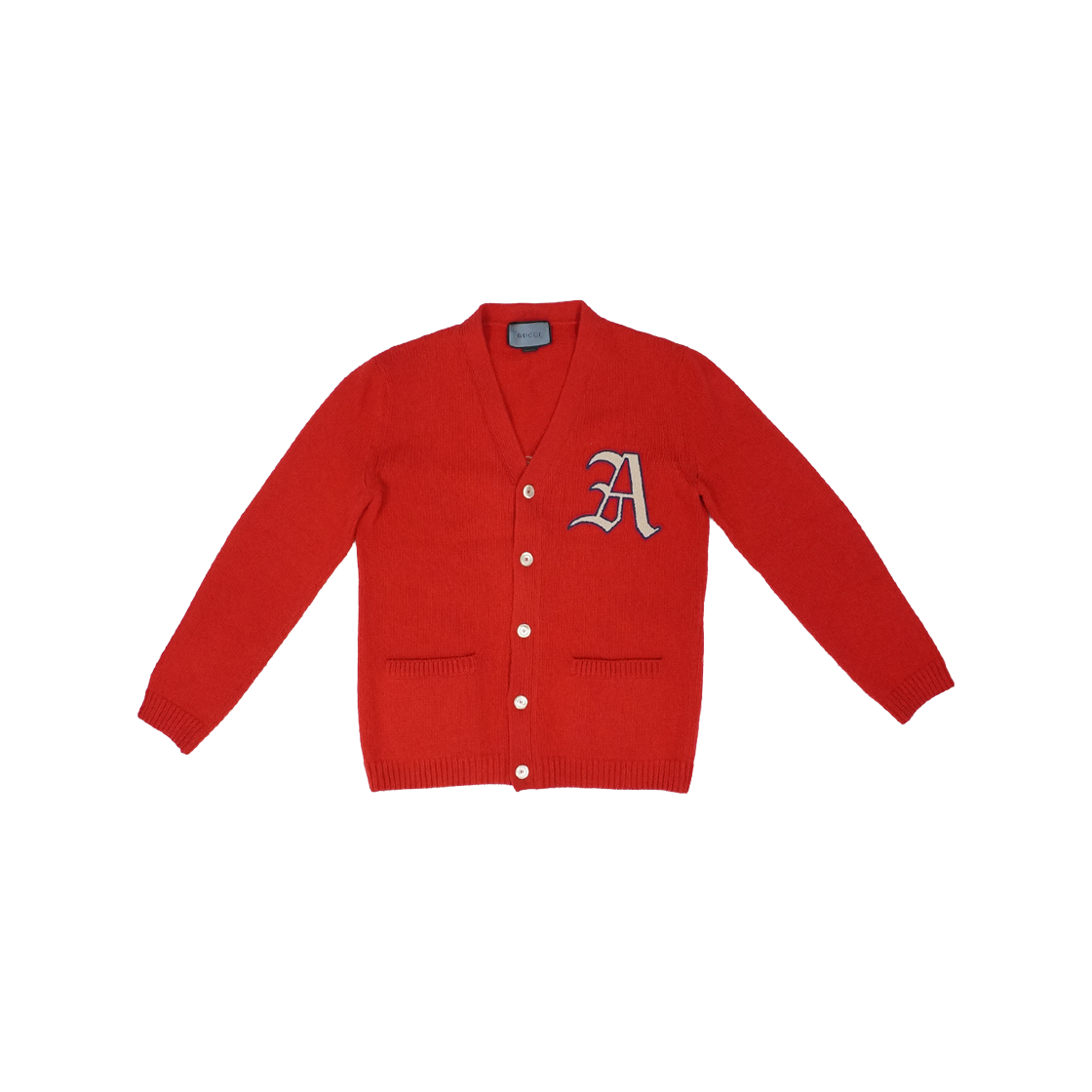 구찌 613441 앰보 패치 양자리 울 가디건(Gucci 613441 Aries Wool Cardigan with Embroidered Patch)