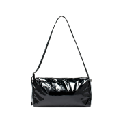 Matin Kim Glossy Logo Stitch Cross Bag In Black