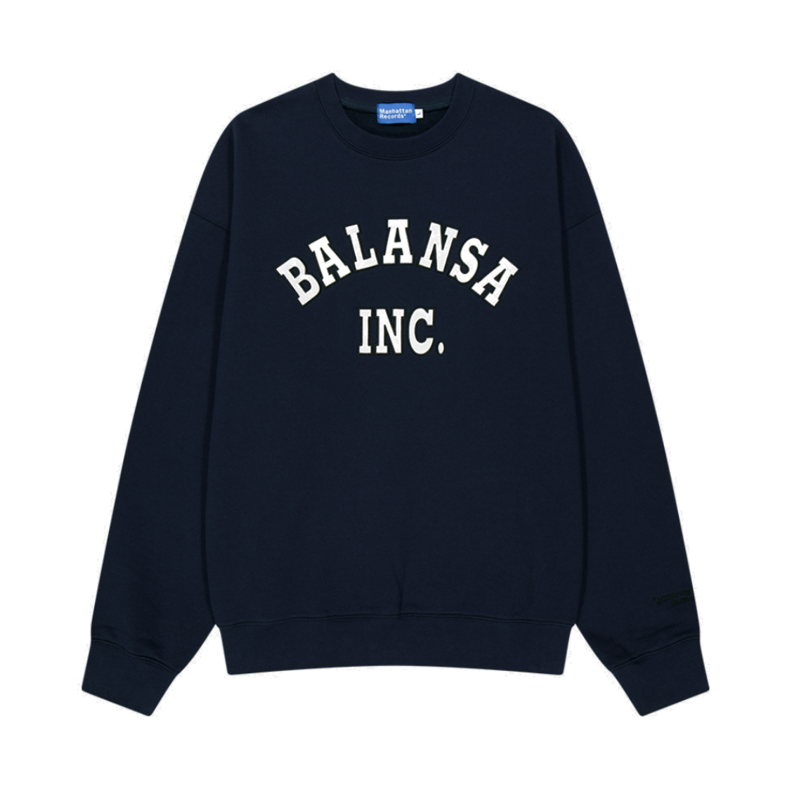 맨하탄 레코즈 x 발란사 아치 크루넥 - 네이비