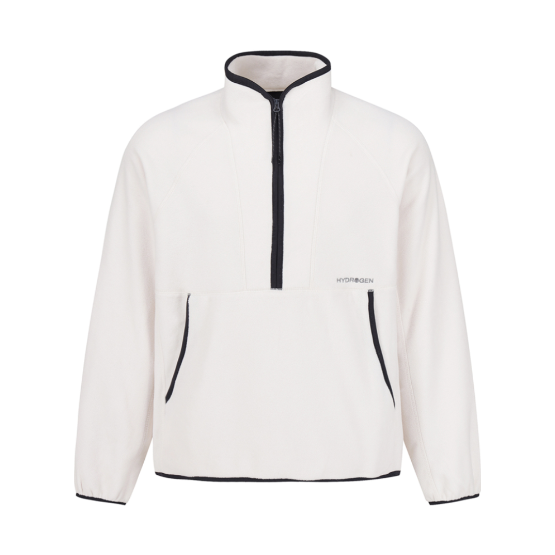 H31D4FT102 HYDROGEN Unisex Active Polartec Half-Zip Outer Ivory
