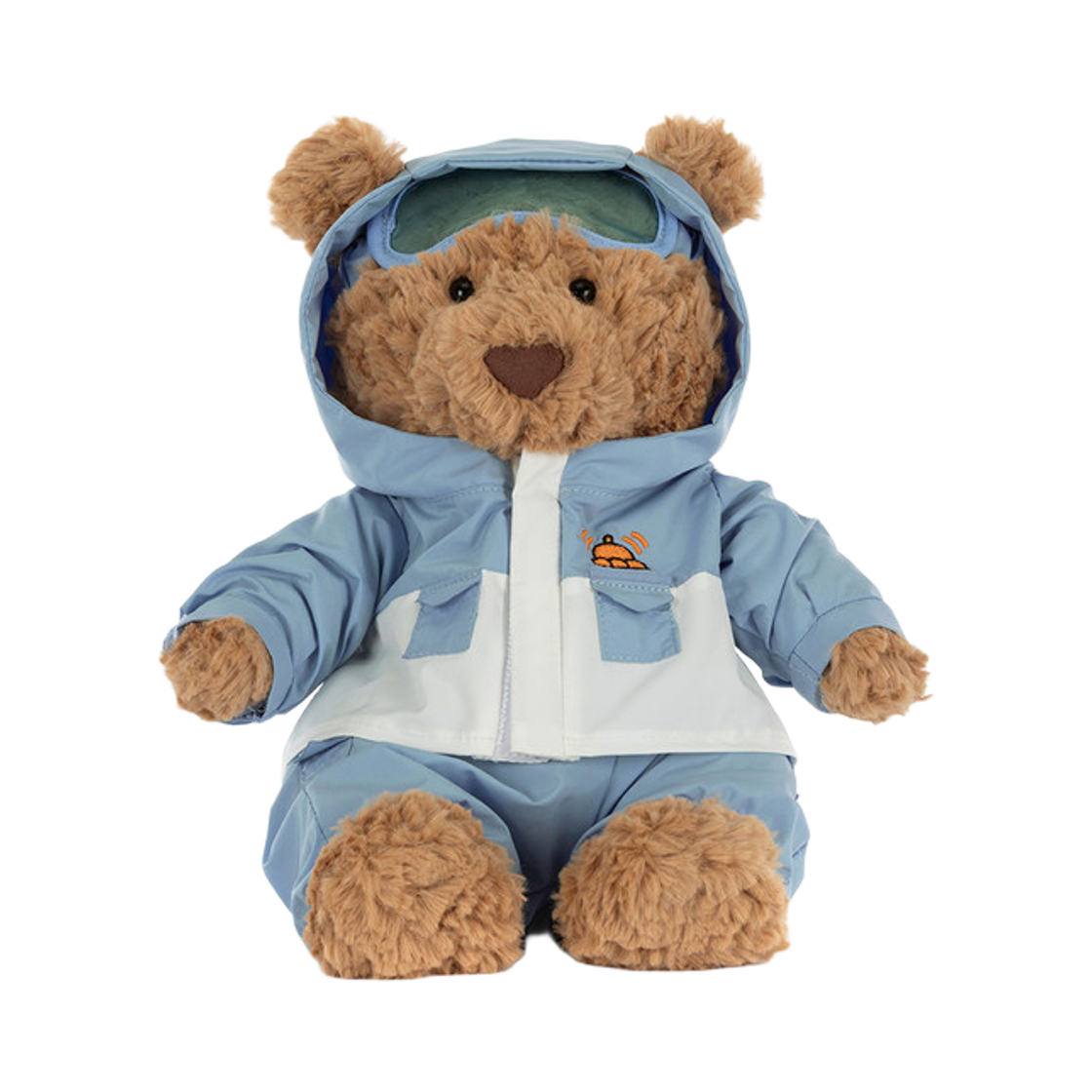 BARM2SKI Jellycat Bartholomew Bear Snow Suit Brown Blue