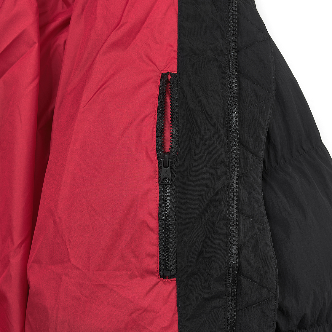 조던 에센셜 퍼퍼 자켓 블랙 파이어 레드 - US/EU(Jordan Essentials Puffer Jacket Black Fire Red - US/EU) - 5
