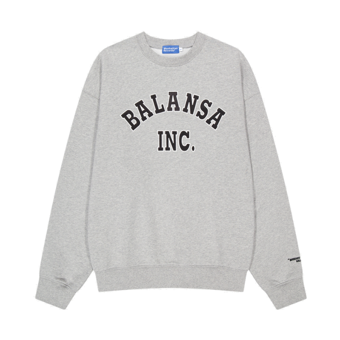 맨하탄 레코즈 x 발란사 아치 크루넥 - 그레이