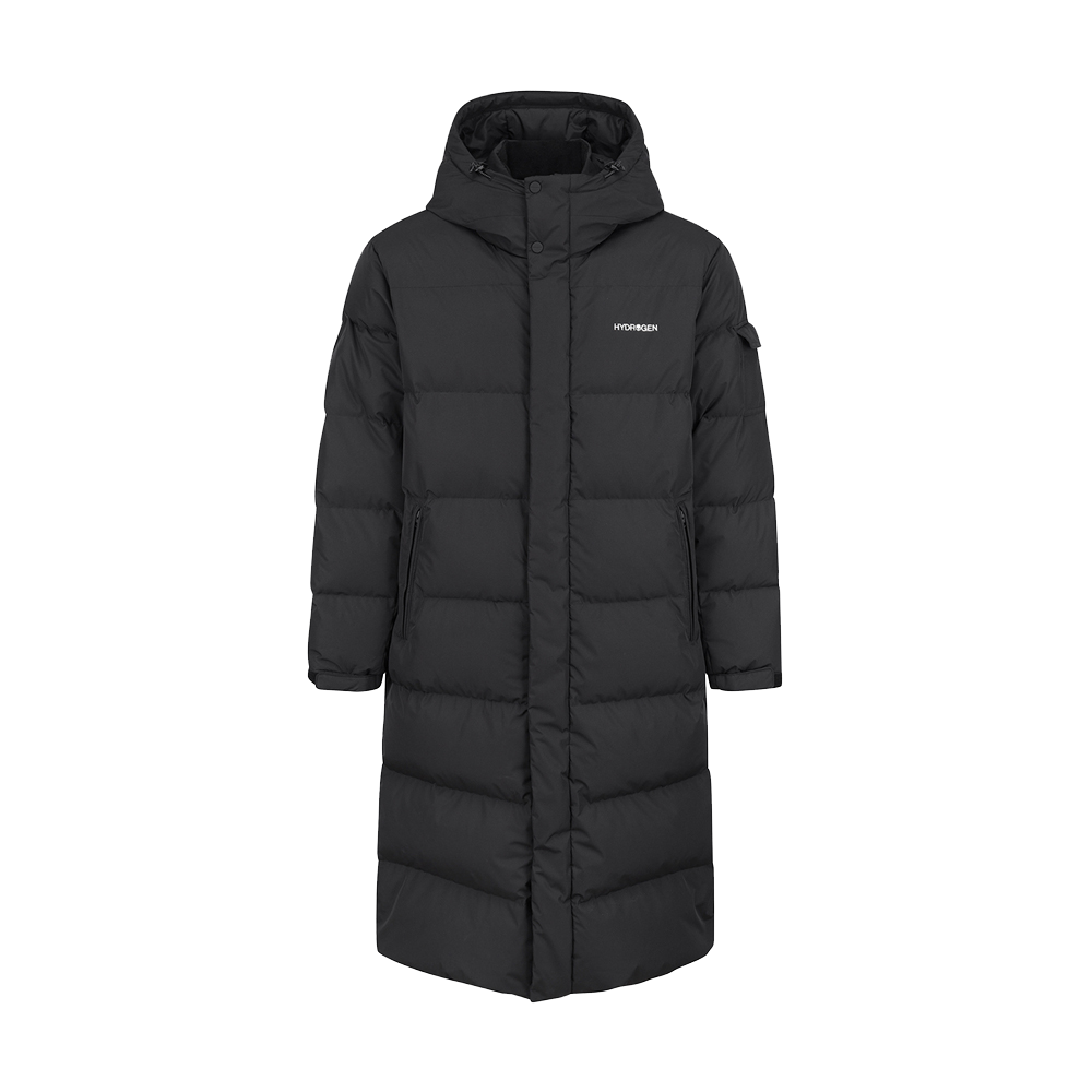 H31D4JD007 HYDROGEN Unisex Rody RDS Long Down Jacket Black