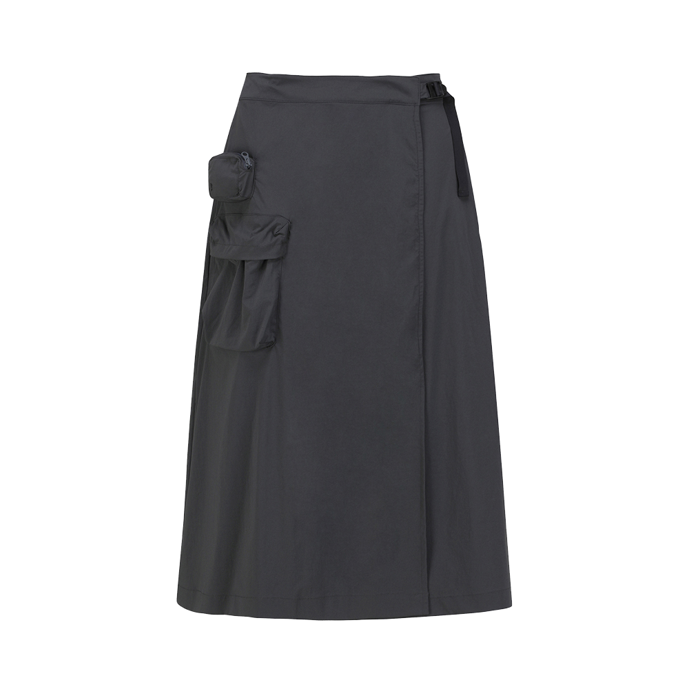 하이드로겐 여성 카고 롱 스커트 그레이(HYDROGEN Women's Cargo Long Skirt Grey)