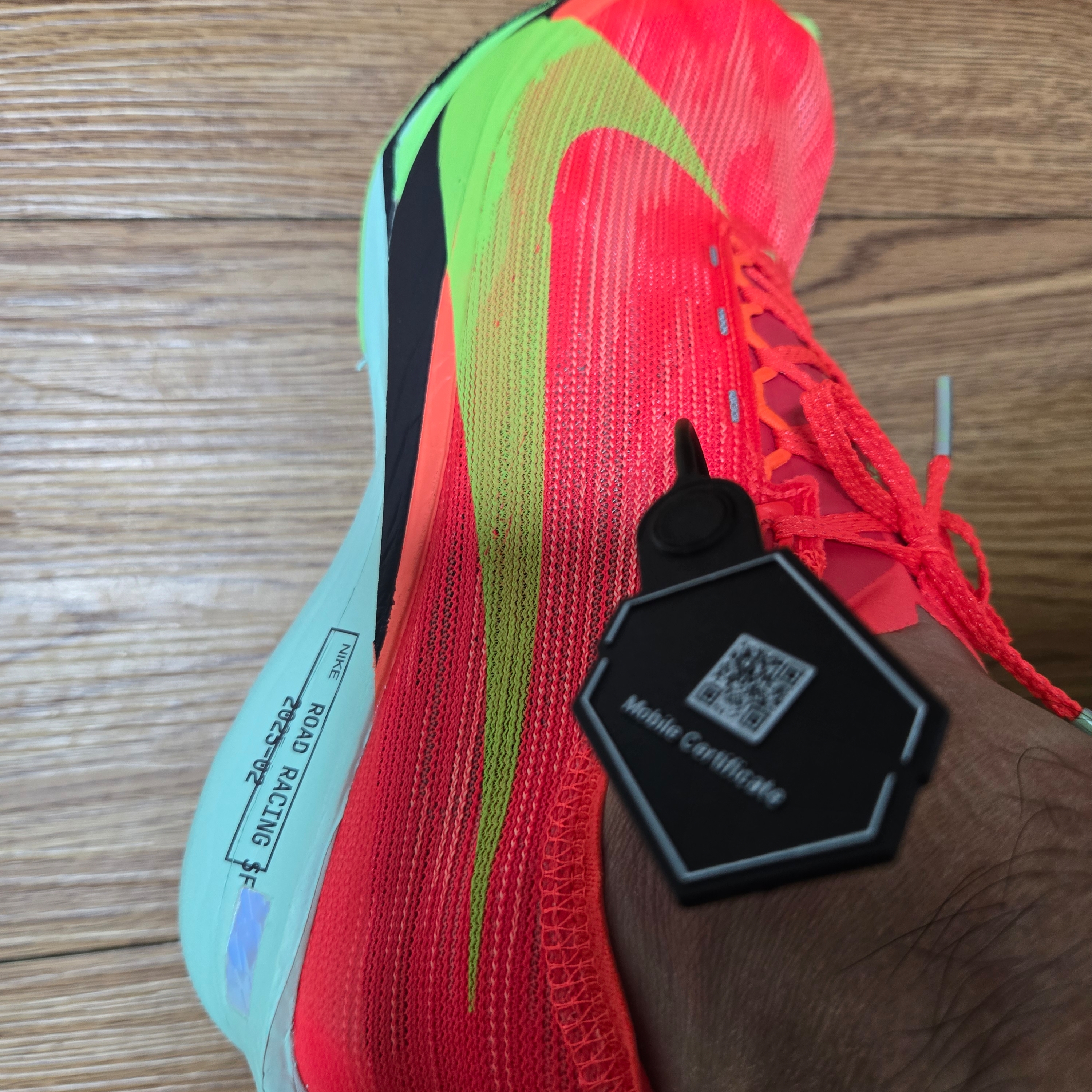 Nike ZoomX Streakfly 2 Bright Crimson Hyper Orange 착용 스타일 - 6