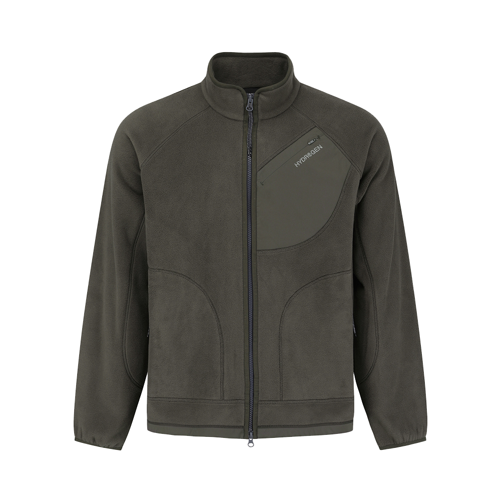 H31D4FT101 HYDROGEN Unisex Active Polartec Fleece Jacket Brown