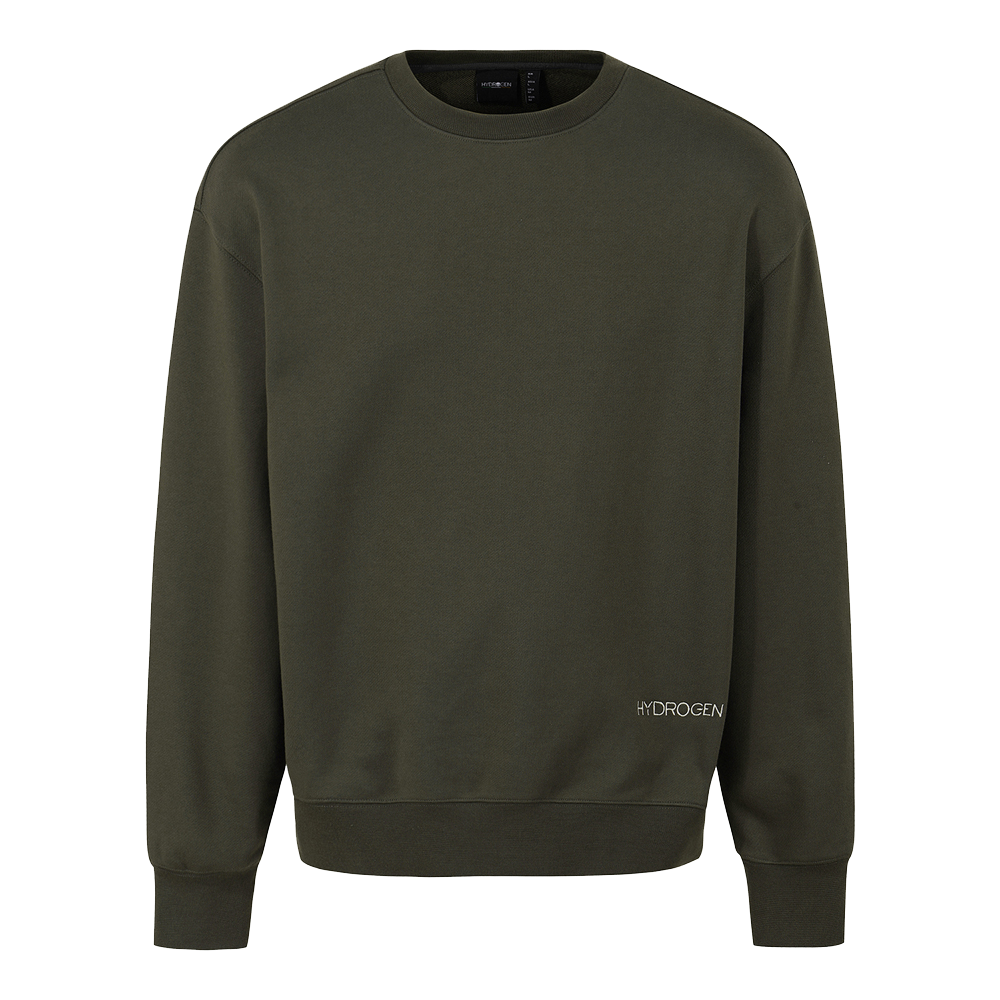 H11E4FM201 HYDROGEN Men's Skull Heritage Sweatshirt Khaki