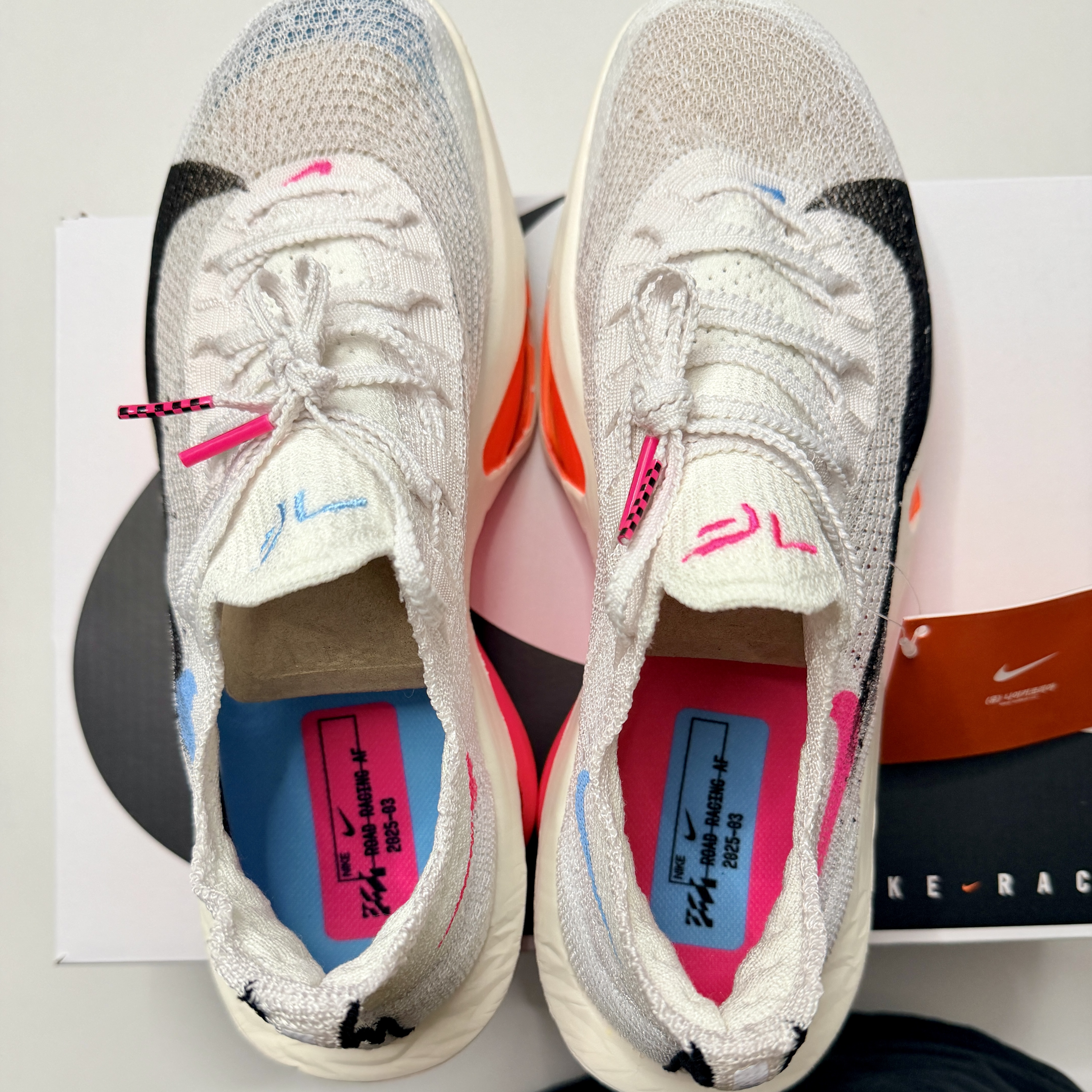 Nike Air Zoom Alphafly Next% 3 White Soft Pearl 착용 스타일 - 4