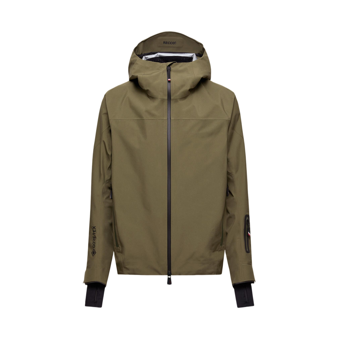 몽클레르 힌터부르크스 후드 고어텍스 스키 자켓 올리브 그린 - 25FW(Moncler Hinterburgs Hooded Gore-Tex Ski Jacket Olive Green - 25FW) - 1