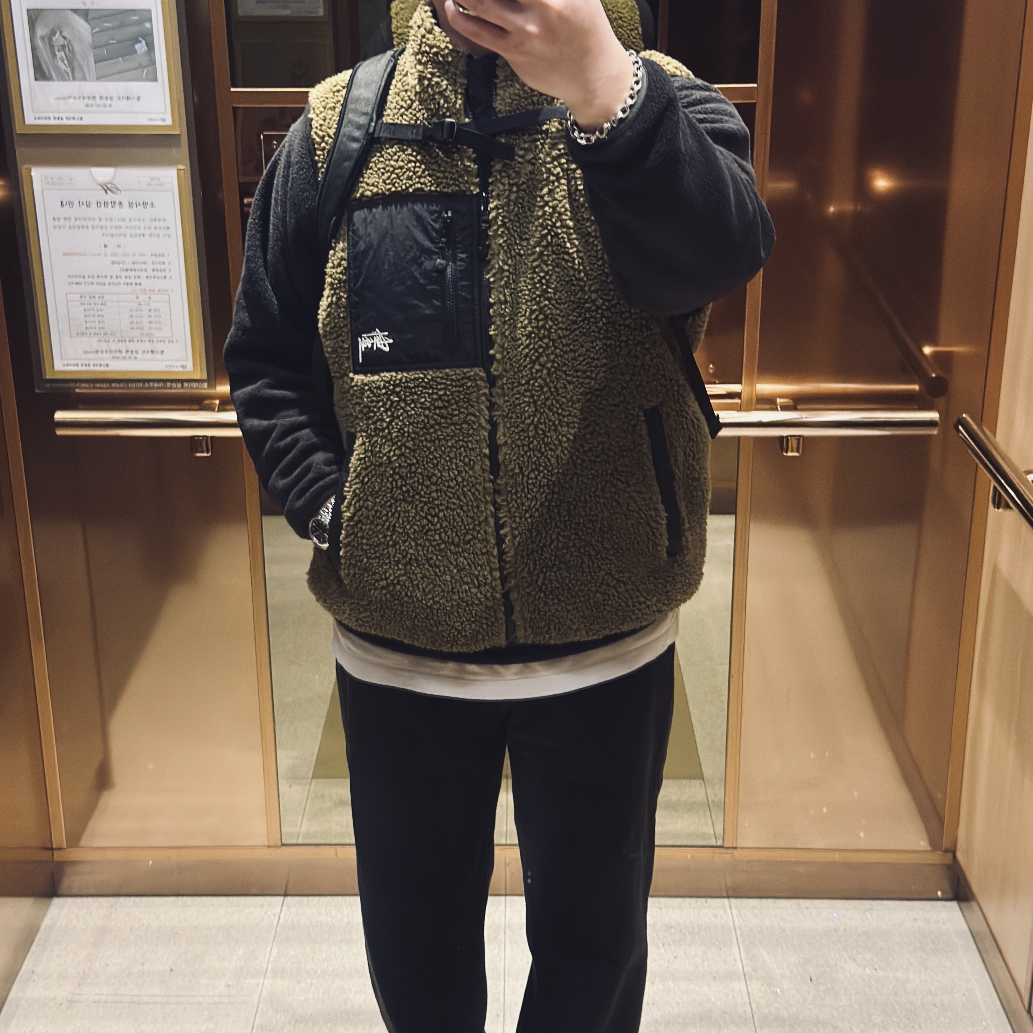 Stussy Sherpa Reversible Vest Olive, Rolex Datejust 36mm 126234 Bright Black Diamond-Set Jubilee 착용 스타일