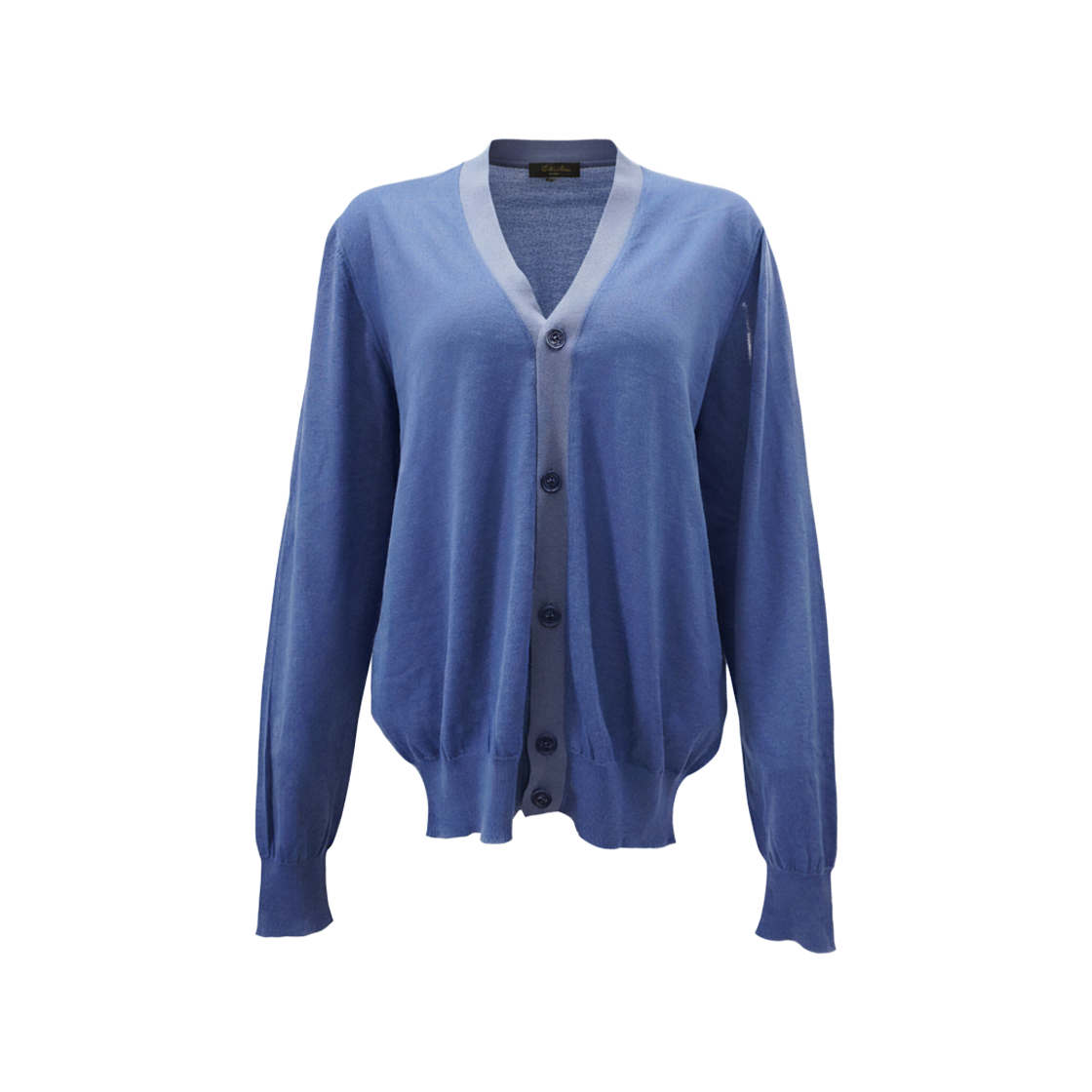 ITHJ36C6PVGS Loro Piana Blue Cashmere Cardigan