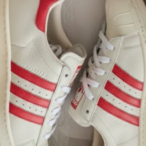 (W) Adidas x Avavav Superstar Crystal White Supplier Colour 착용 스타일