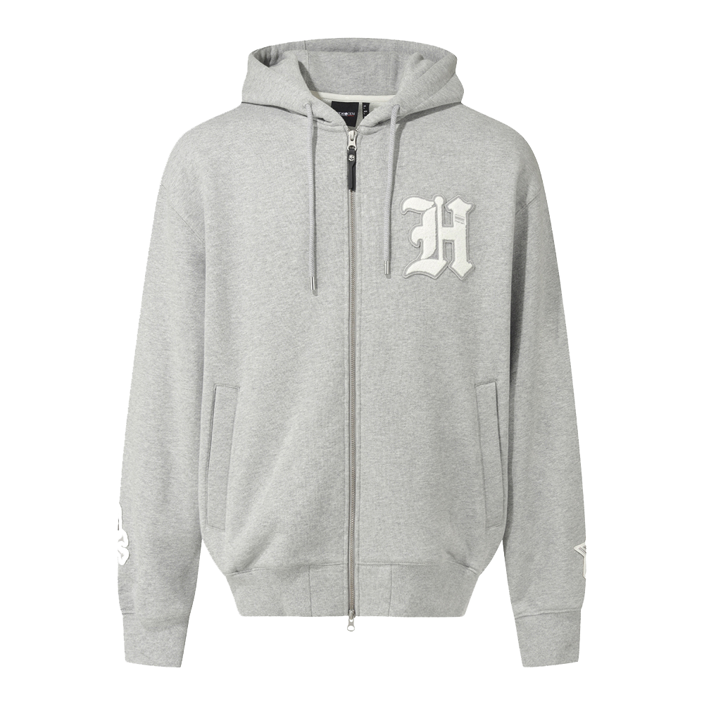 하이드로겐 남성 H-ARCHIVE 후드 집업 멜란지 그레이