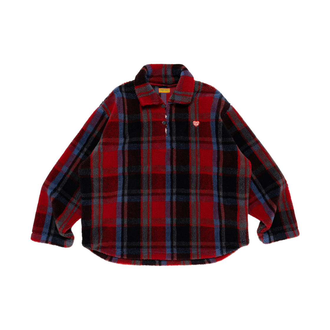 HM30CS015 Human Made Fleece Pullover Red