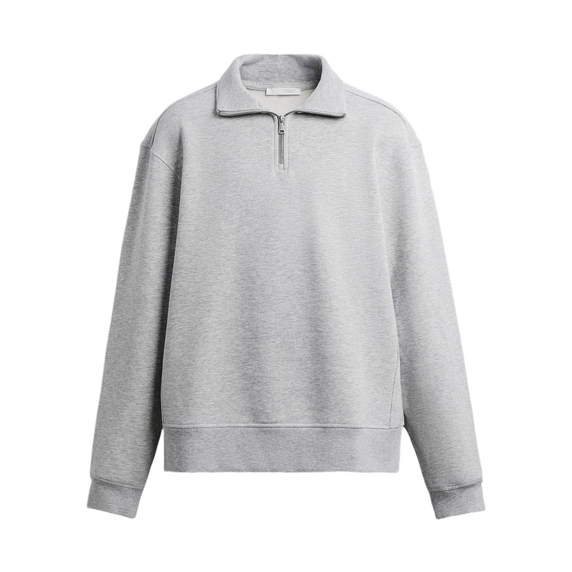 자라 베이직 지퍼넥 스웨트셔츠 그레이(Zara Basic Zipper Neck Sweatshirt Grey) - 1