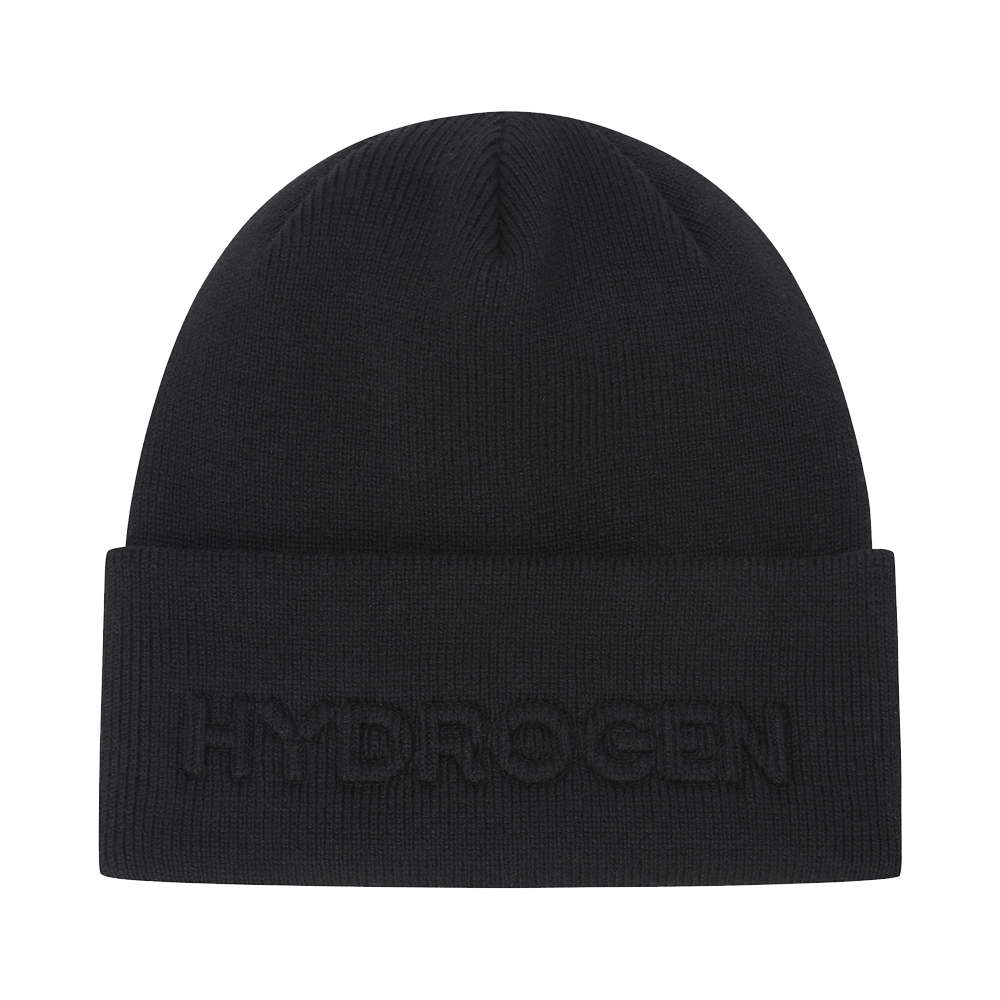 H31E4CP202 HYDROGEN EMBOLOGO BEANIE Black