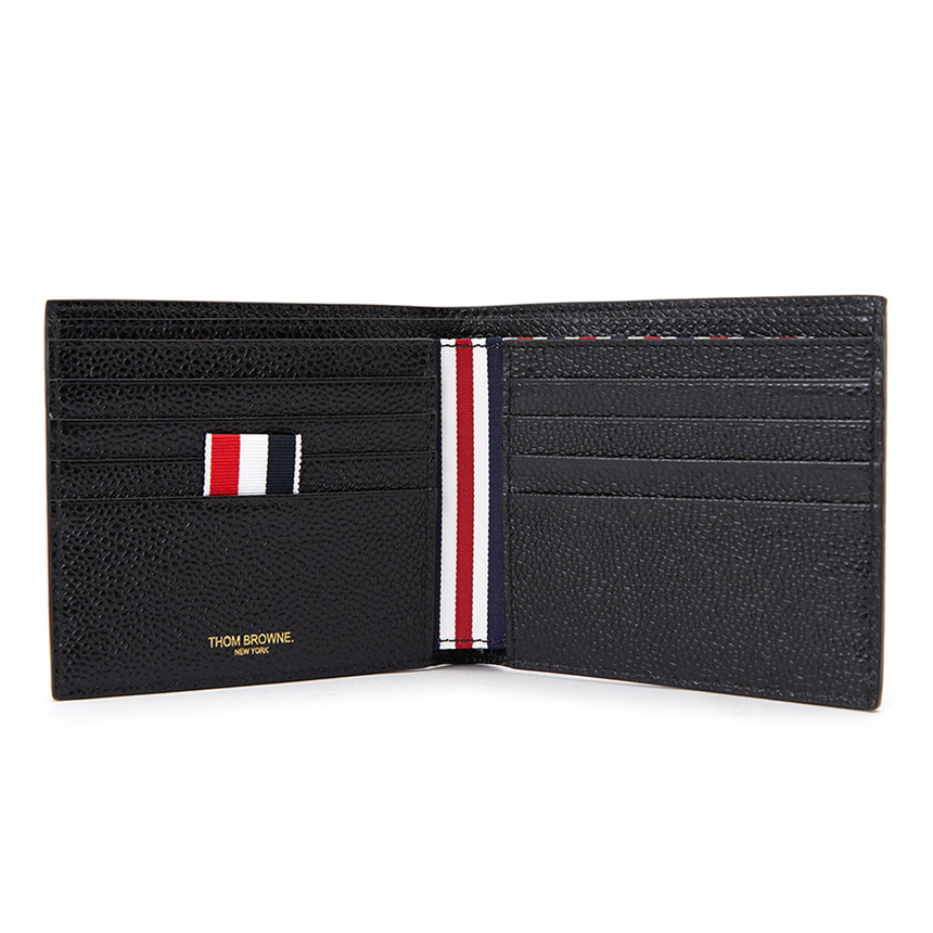 [25% 쿠폰] 톰브라운 페블 그레인 레더 빌 폴드 지갑 블랙([25% 쿠폰] Thom Browne Pebble Grain Bill Fold Wallet Black) - 6