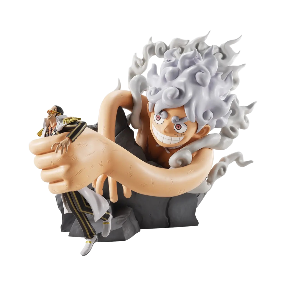 반다이 제일복권 원피스 미래 섬 에그헤드 폭발하는 에너지 A상 몽키 D. 루피 기어 5 vs 보르살리노 리바이블 모먼트(Bandai Ichiban Kuji One Piece Future Island Egghead Burst of Energy A Prize Monkey D. Luffy Gear 5 vs Borsalino Revible Moment)