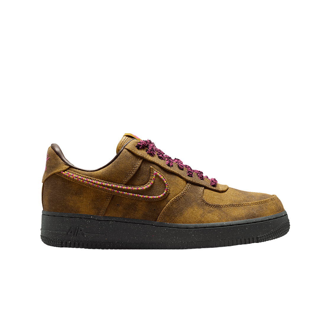 나이키 에어포스 1 '07 로우 부클레 바로크 브라운 앤 데저트 모스