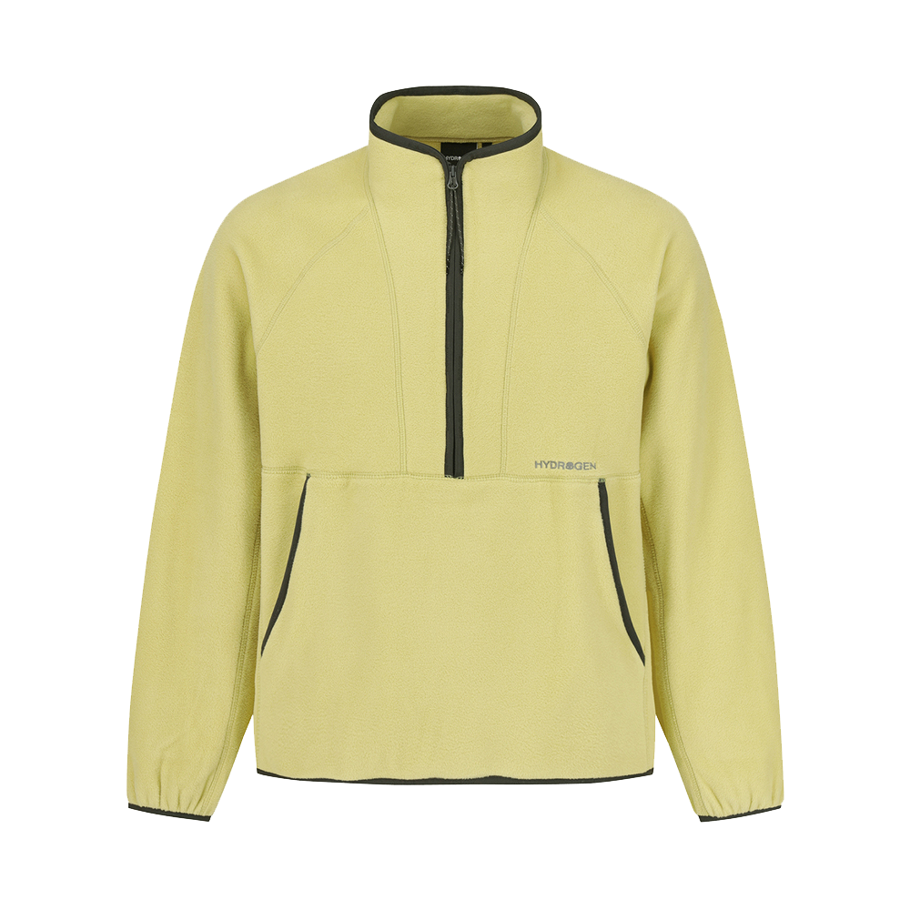 H31D4FT102 HYDROGEN Unisex Active Polartec Half-Zip Outer Mustard