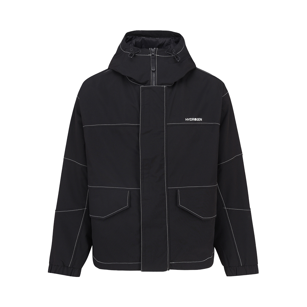하이드로겐 유니 아웃포켓 방풍 자켓 블랙(HYDROGEN Unisex Outer Pocket Windproof Jacket Black)