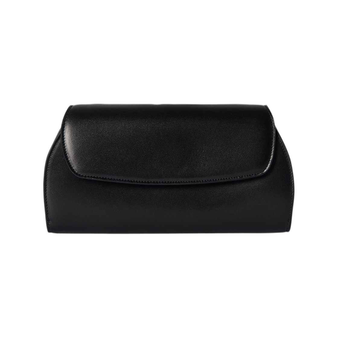 더 로우 커브드 클러치 레더 블랙(The Row Curved Clutch in Leather Black)
