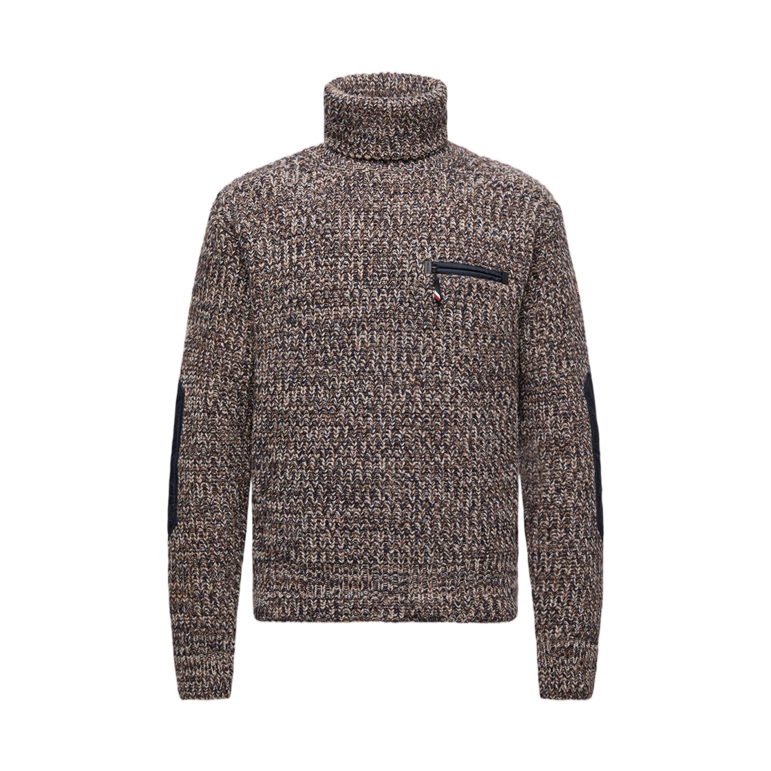 몽클레르 울 터틀넥 스웨터 블루 브라운 - 25FW | Moncler | KREAM