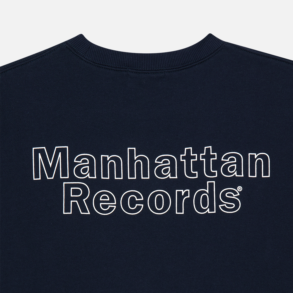 맨하탄 레코즈 x 발란사 아치 크루넥 - 네이비(Manhattan Records x Balansa Arch Crew Neck - Navy) - 5