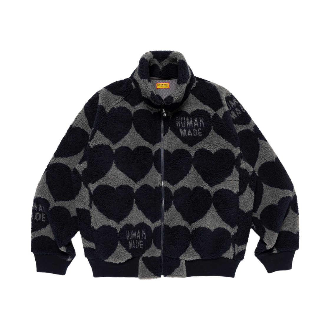 휴먼 메이드 하트 플리스 자켓 네이비(Human Made Heart Fleece Jacket Navy)