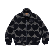 Human Made Heart Fleece Jacket Navy