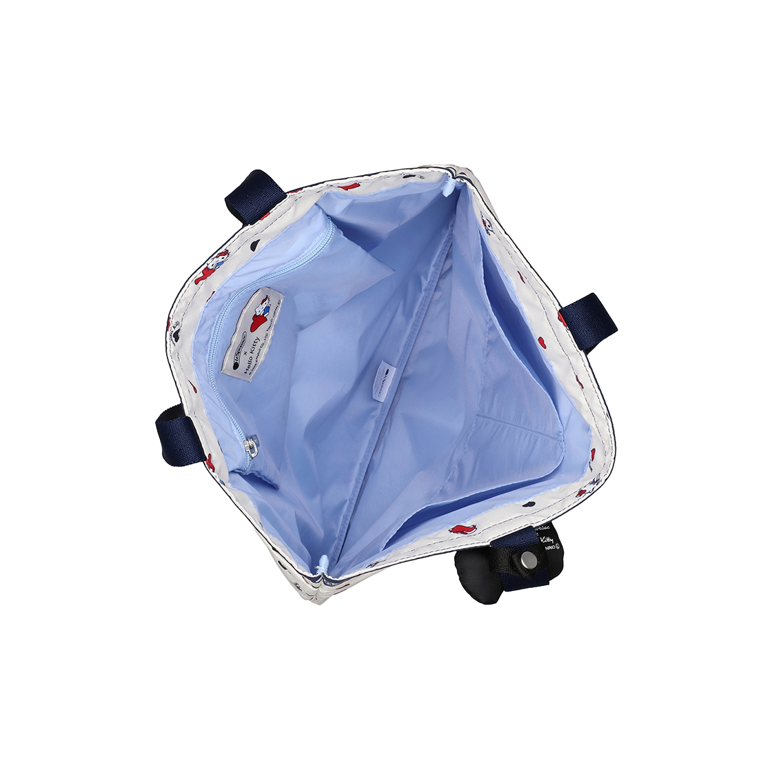 레스포색 헬로키티 하트 투 하트 라지 에메랄드 토트백([KREAM 단독] Lesportsac Hello Kitty Heart To Heart Large Emerald Tote) - 4