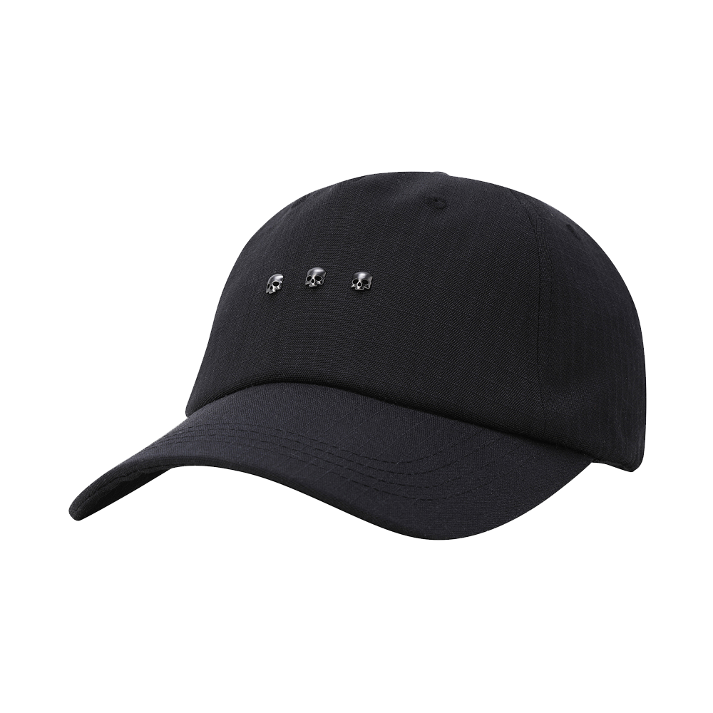 H31E3CP203 HYDROGEN SKULL CREW CAP Black
