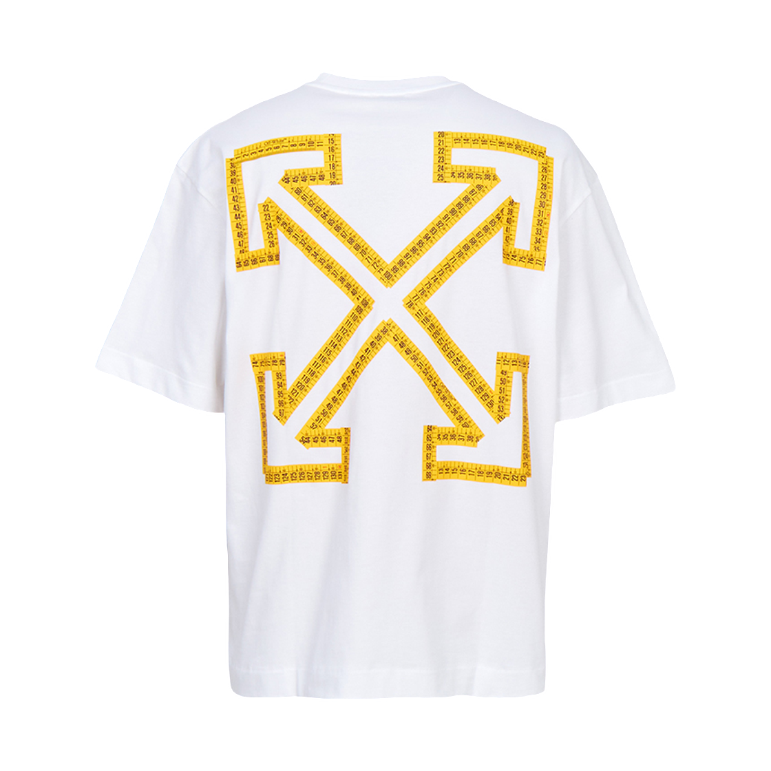 오프화이트 테이프 애로우 스케이트 숏 티셔츠 화이트(Off-White Tape Arrow Skate Short Sleeve T-Shirt White)