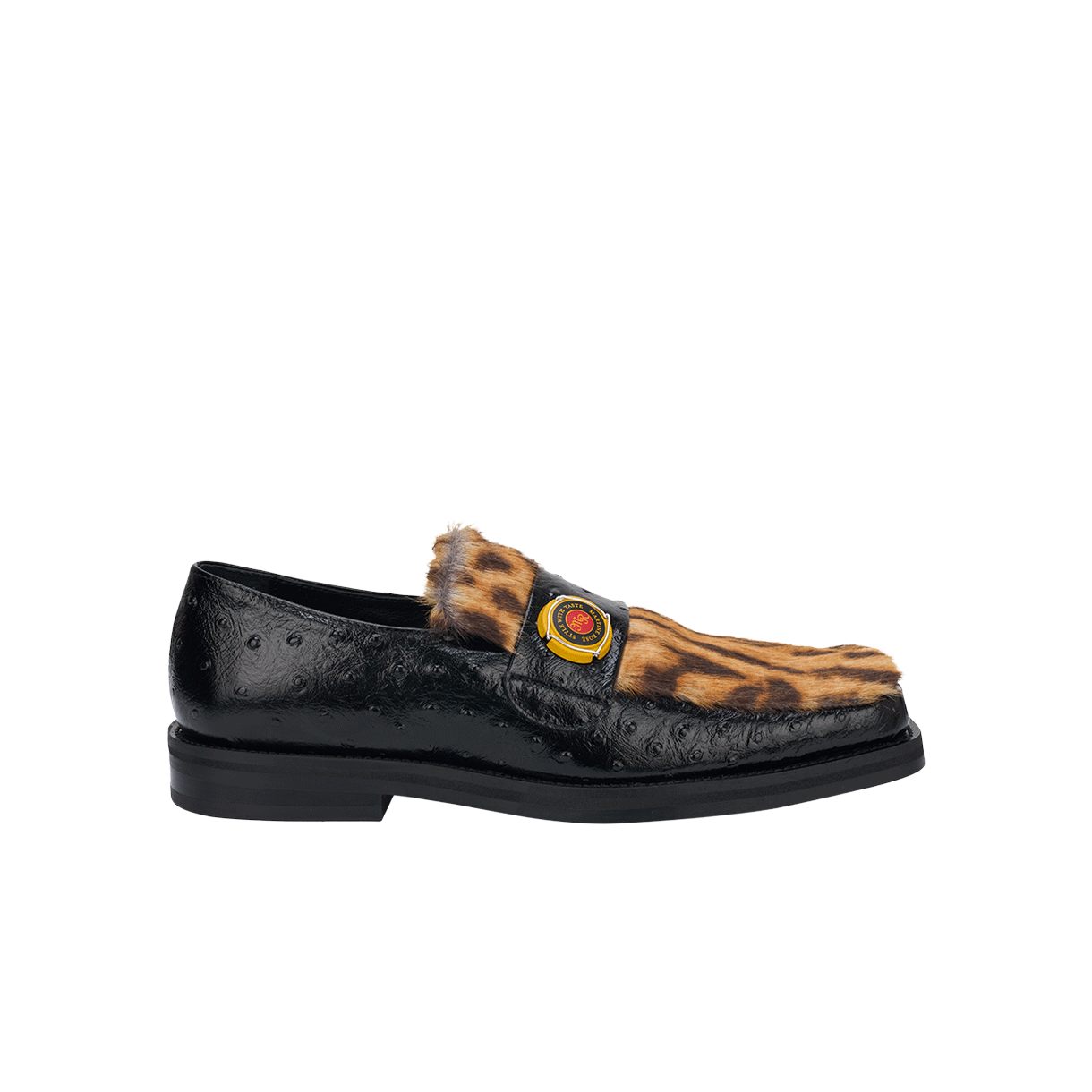 마틴 로즈 샴페인 캡 스퀘어 토 로퍼 블랙 - 25FW(Martine Rose Chanpagne Cap Square Toe Loafer Black - 25FW)