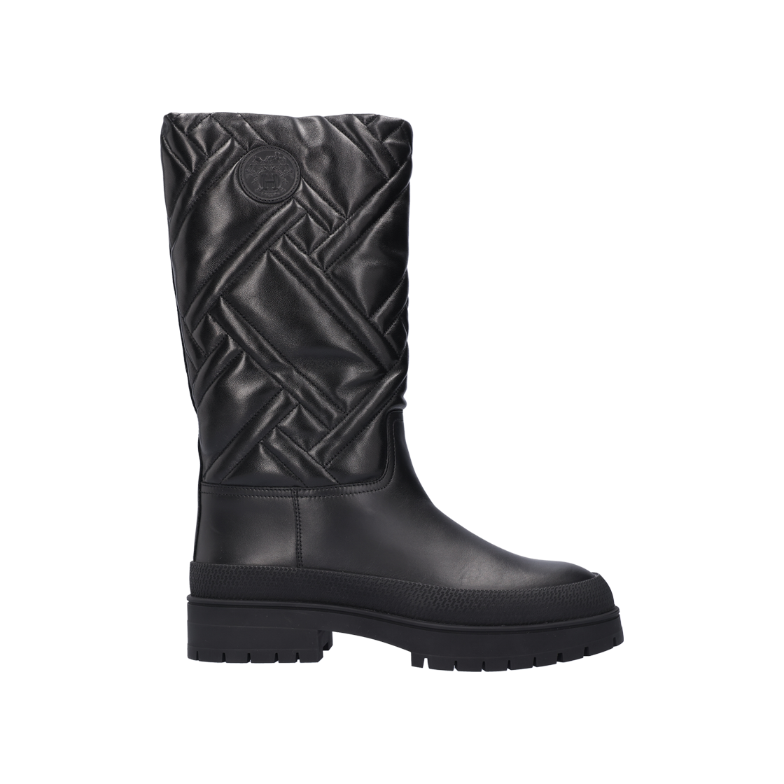 IT5KAMO4KT2I Hermes H222048Z Fuji Boots Leather Noir 36