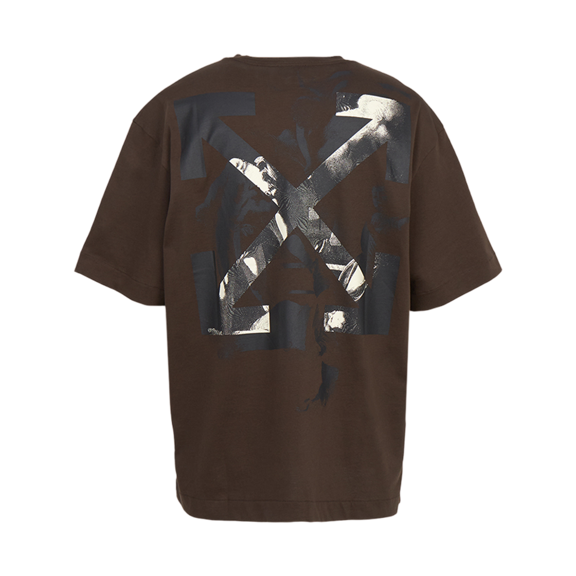 오프화이트 마터덤 애로우 스케이트 숏 티셔츠 브라운(Off-White Martyrdom Arrow Skate Short Sleeve T-Shirt Brown)