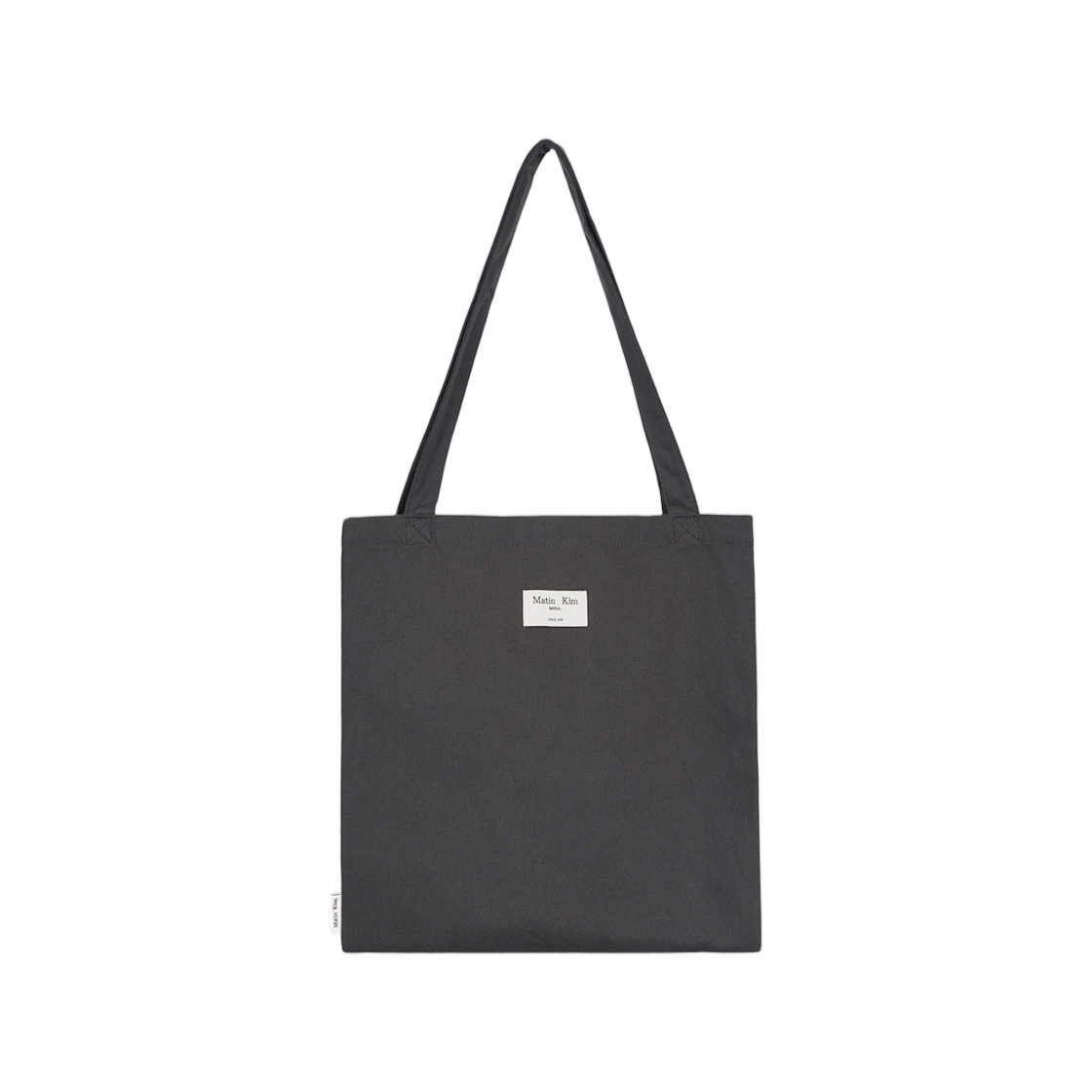 마뗑킴 한글 빅 로고 포인트 에코백 차콜(Matin Kim Hangeul Big Logo Point Ecobag In Charcoal) - 1