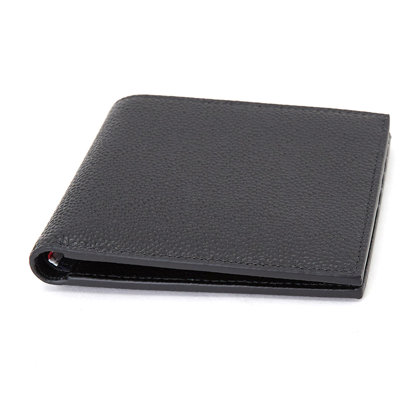 [25% 쿠폰] 톰브라운 페블 그레인 레더 빌 폴드 지갑 블랙([25% 쿠폰] Thom Browne Pebble Grain Bill Fold Wallet Black) - 5