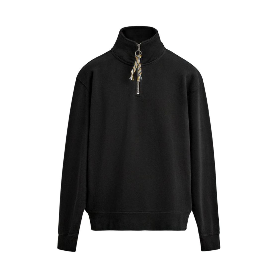 자라 x 아론 리바인 테이프 지퍼넥 스웨트셔츠 블랙(Zara x Aaron Levine Taped Zipper Neck Sweatshirt Black)